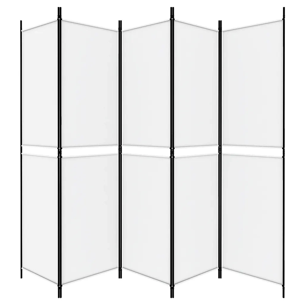 Divisorio a 4 Pannelli Bianco 250x200 cm Tessuto cod mxl 74268
