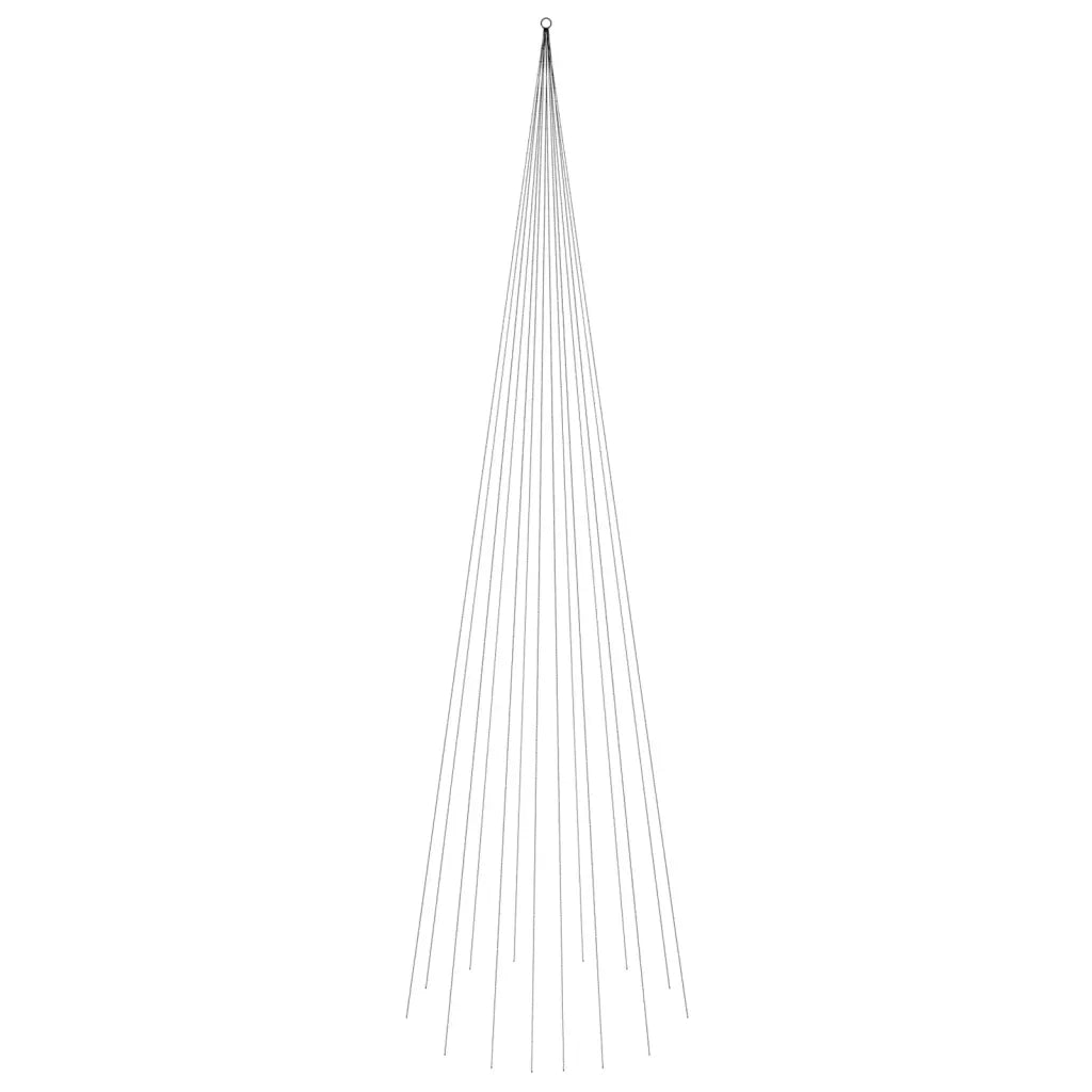 Albero di Natale Pennone Bianco Caldo 1134 LED 800 cm 343530