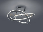 OAKLAND PLAFONIERA LED 40W 5200lm, 3000K ANTRACITE DIMMERABILE CON INTERRUTTORE A PARETE D. 53CM