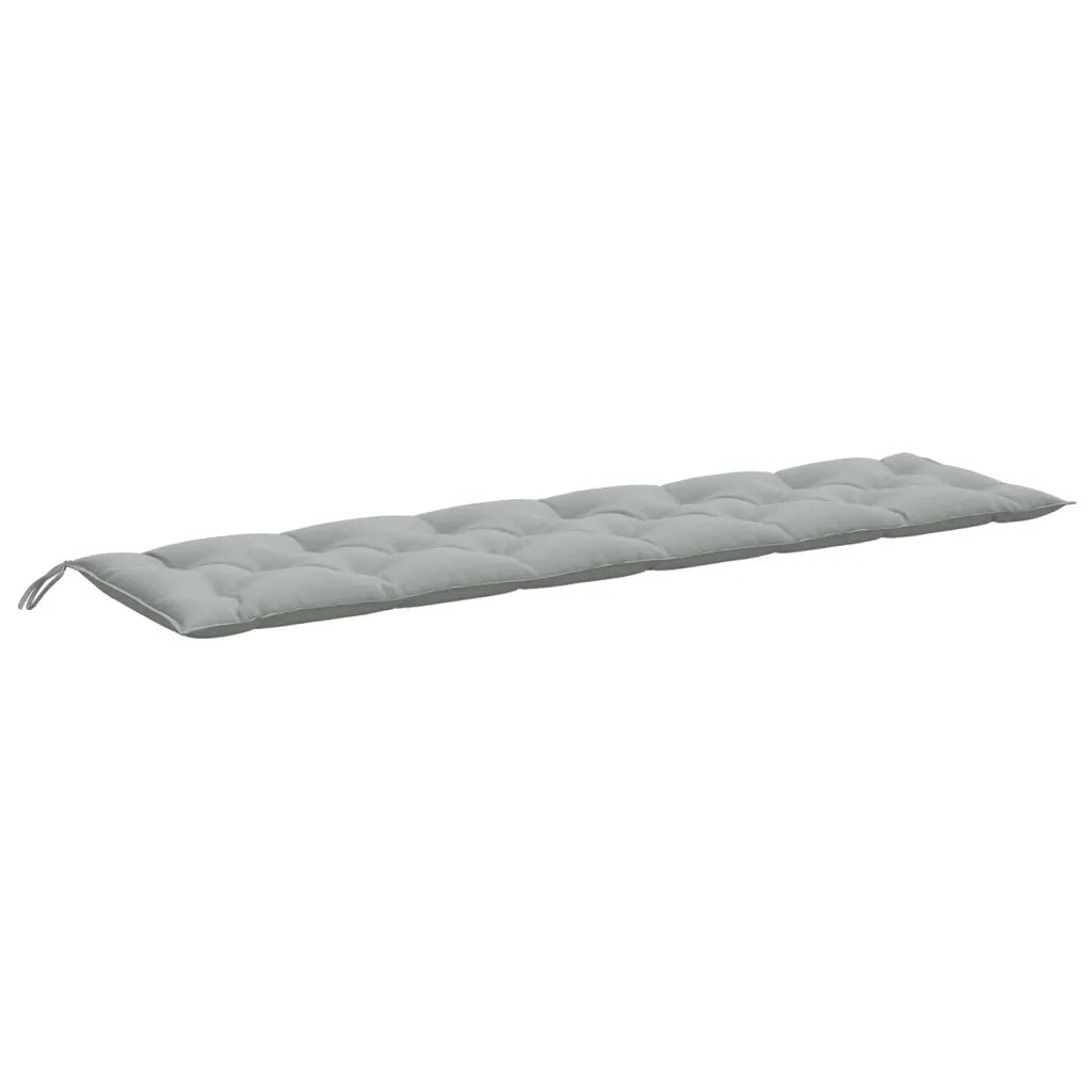 Cuscini Panca Giardino 2pz Grigio Chiaro MÃ©lange 200x50x7 cm