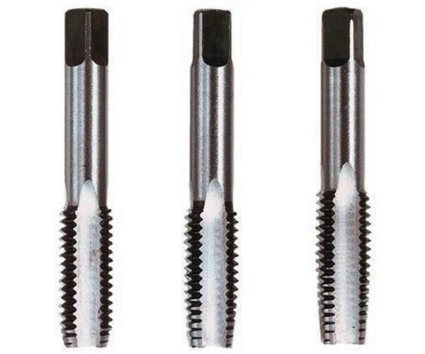 Maschi a Mano Passo Grosso Acciaio Hss Set 3 Pezzi 6x1mm
