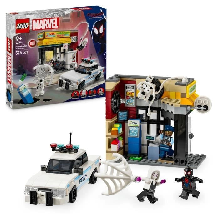 LEGO Marvel 76311 Spider-Verse: Miles Morales contro The Smudge - Gioco per ragazzi dai 9 anni in su