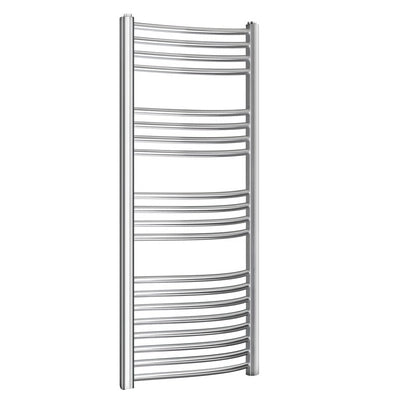 Scaldasalviette radiatore termoarredo 180x45 cm (int.40) cromato da bagno a tubi tondi curvo TRENTO