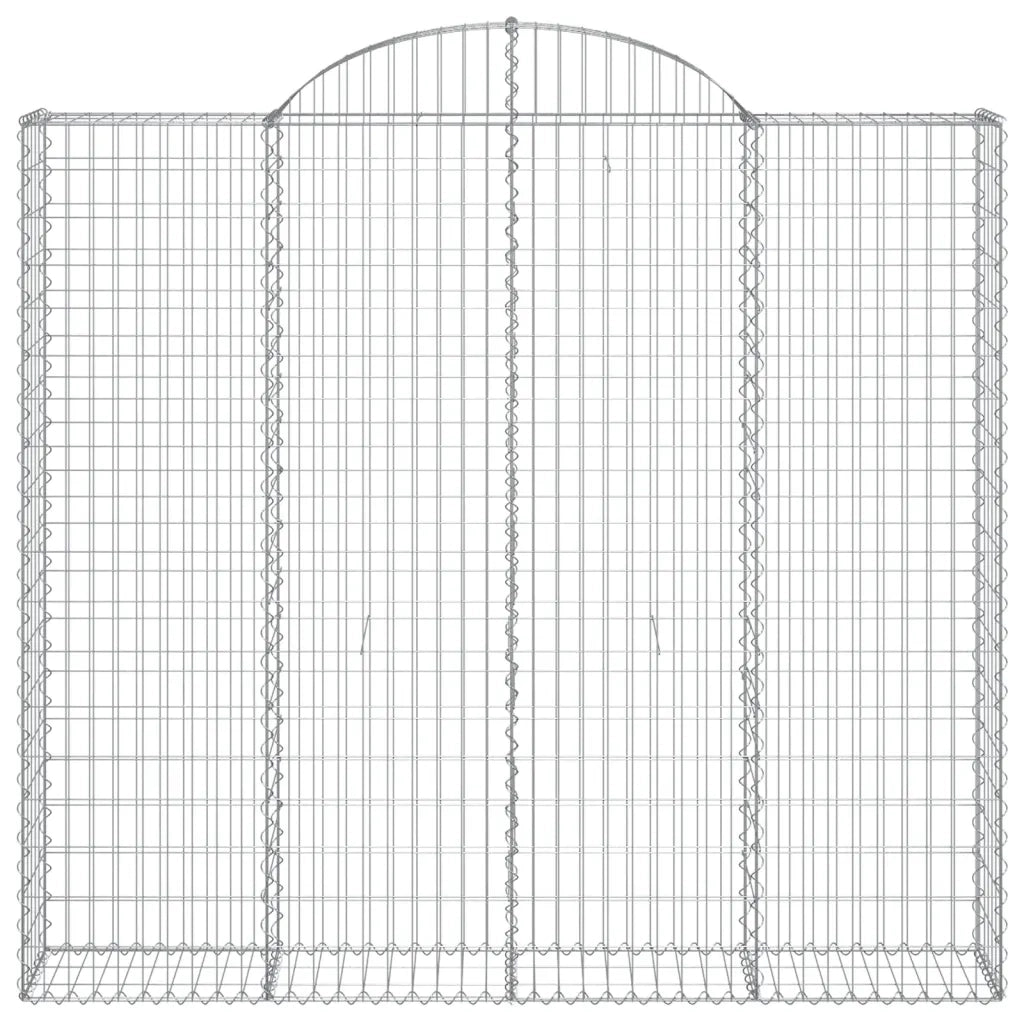 Cesti Gabbioni ad Arco 3 pz 200x30x180/200 cm Ferro Zincato 3146195