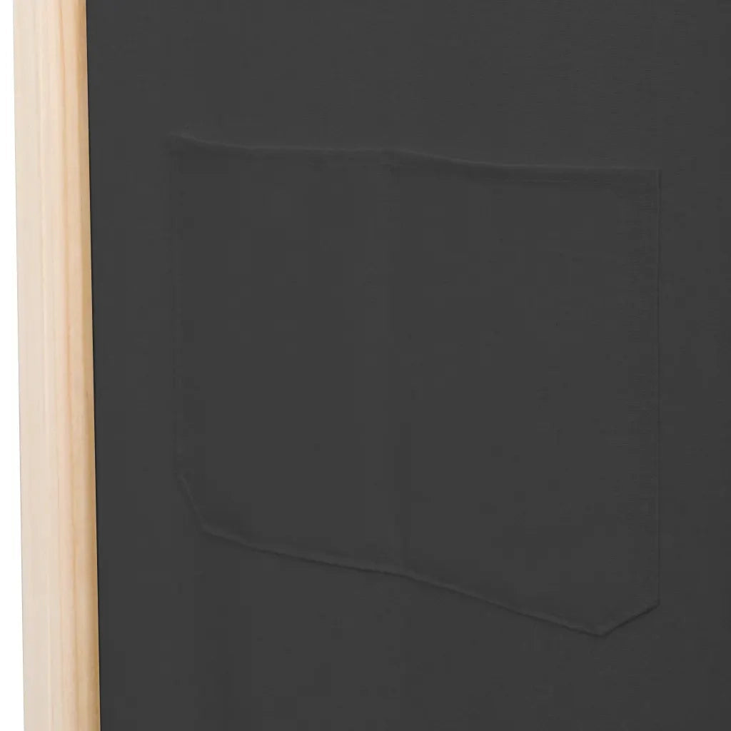 Divisorio Ambienti | Divider per stanze | Paravento a 5 Pannelli Grigio 200x170x4 cm in Tessuto