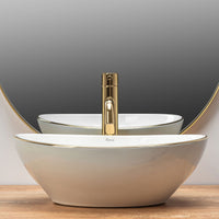 Lavabo Da Appoggio Rea Sofia Gold Edge