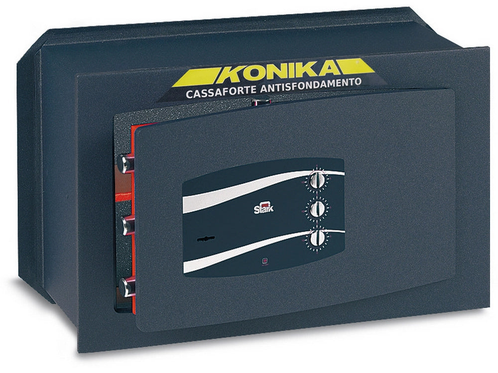 1pz cassaforte da muro chiusura con chiave+combinatore mm. 420x195x280 h cod:ferx.vit17887