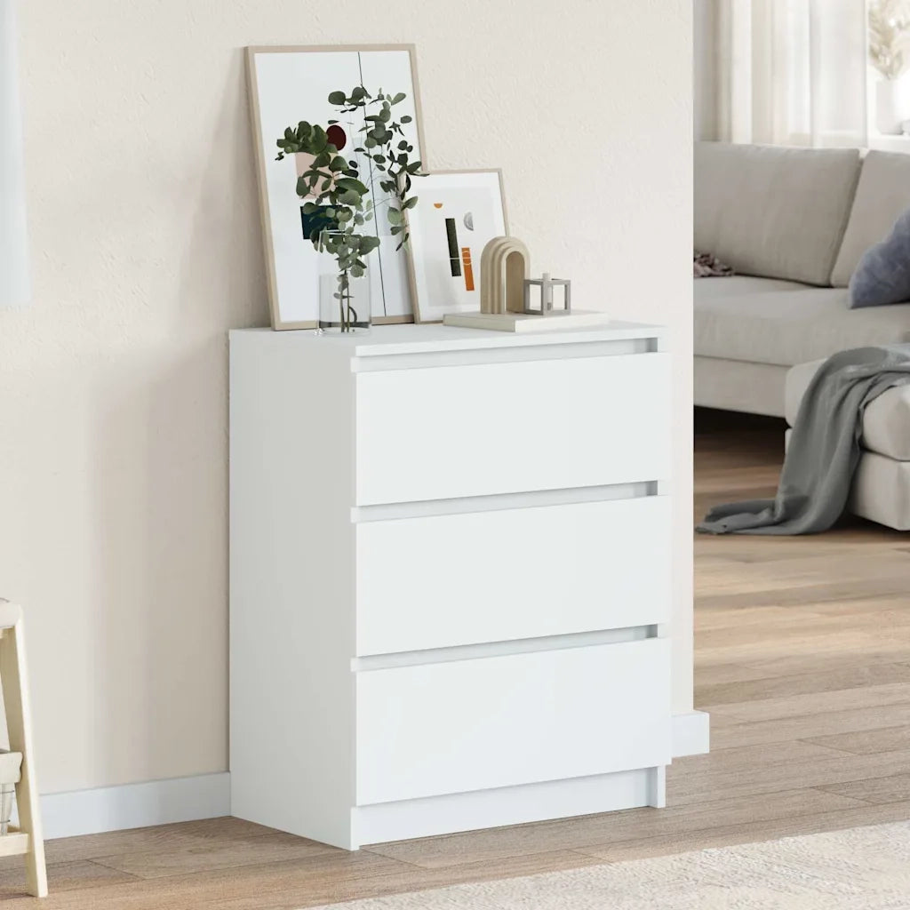 Credenza Bianca 60x35x76 cm in Legno Multistrato