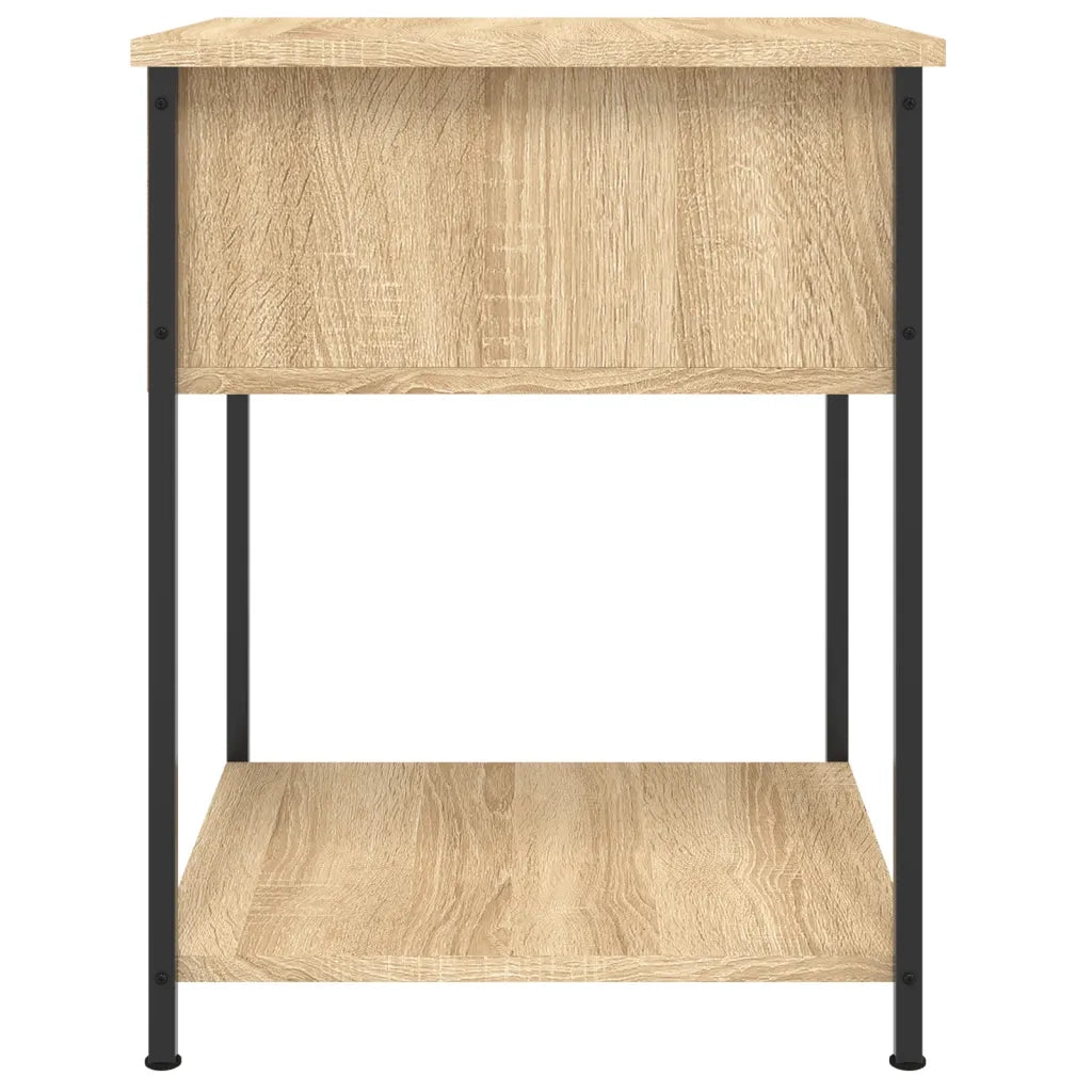 Comodini 2 pz-Set di 2 Tavolino da notte Rovere Sonoma 44x45x58 cm in Legno Multistrato