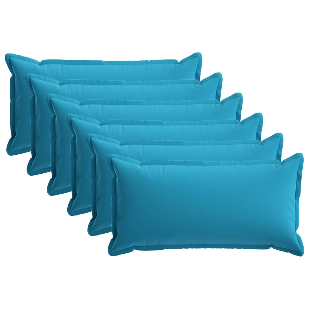 Federa 6 pcs HOUTEN Blu Reale 40 x 70 cm Poliestere 917893