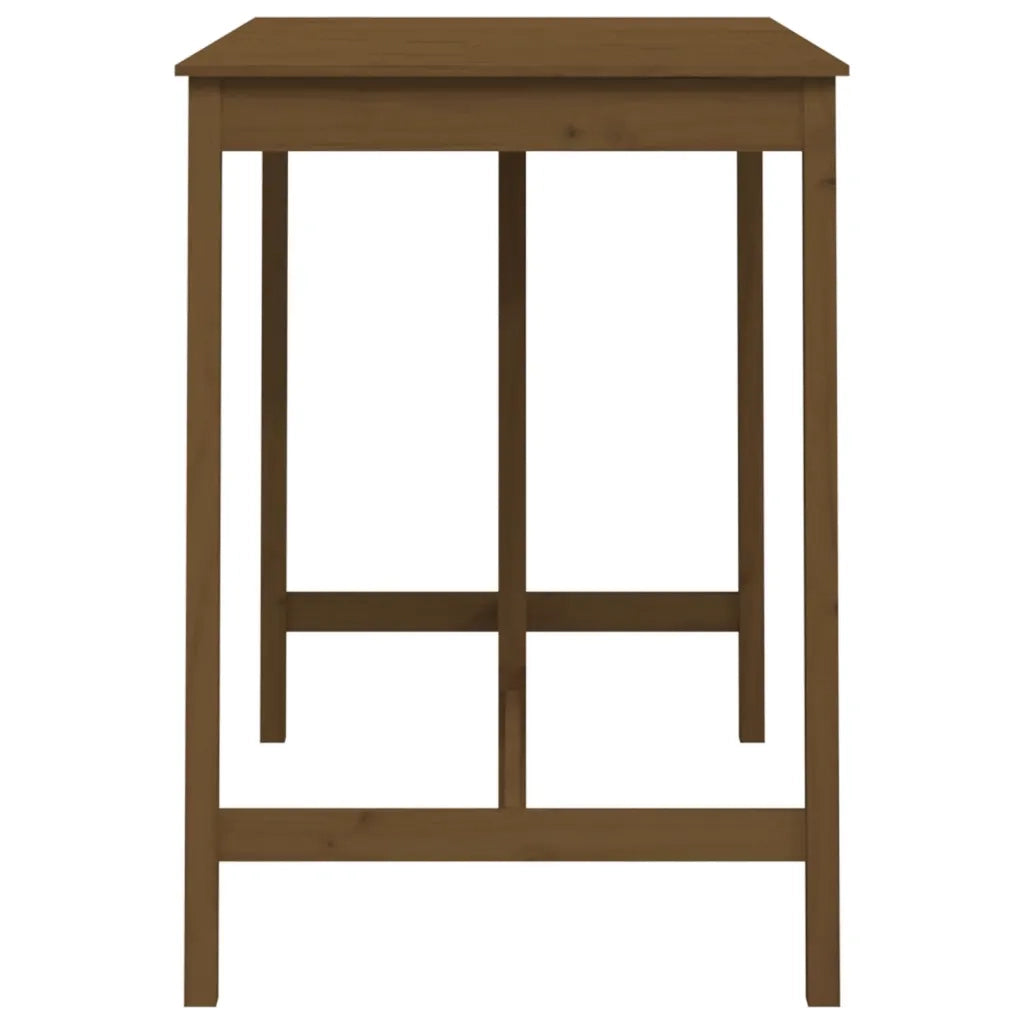 Tavolo da Bar Miele 140x80x110 cm in Legno Massello di Pino cod mxl 15542