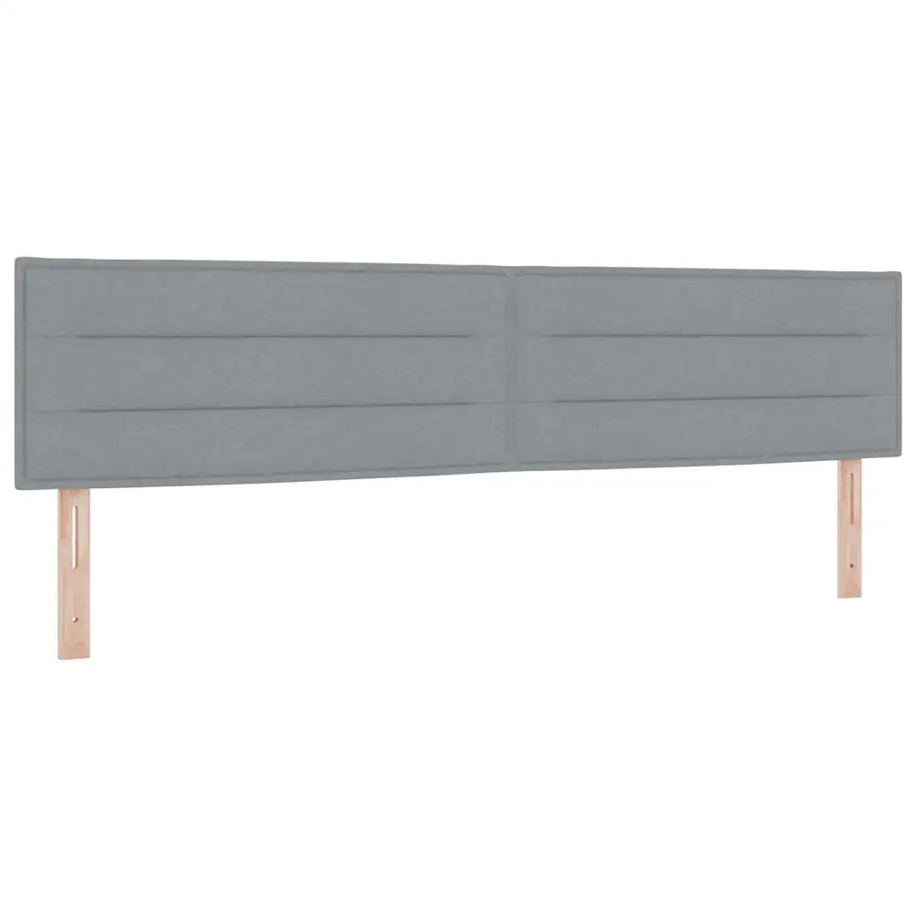 Letto a molle con materasso Grigio chiaro 200 x 200 cm Tessuto 3342156