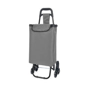 Carrello Spesa Saliscale 6 Ruote Pieghevole con Borsa Impermeabile, Porta Spesa per Scale Supermercato e Casa, Struttura in Acciaio – Il Gruppone   Grigio