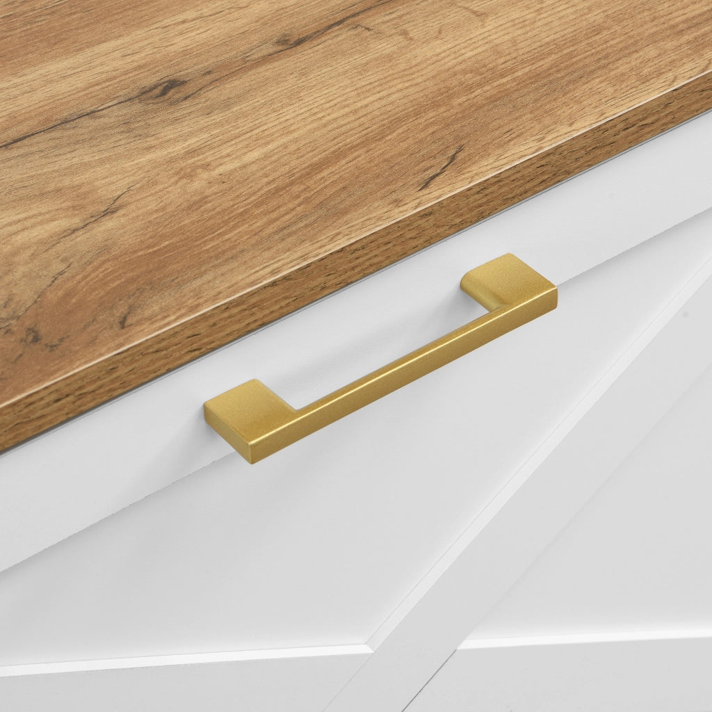 Guardaroba da Ingresso con Appendiabiti, Ripiano e Scarpiera, in MDF Bianco e Color Legno