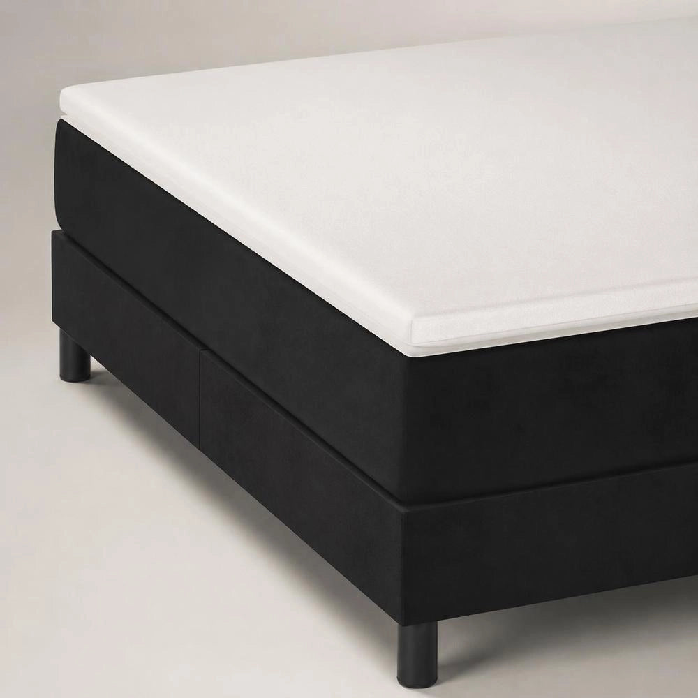 Box Spring Bed Frame Black 140x200 Cm Velvet