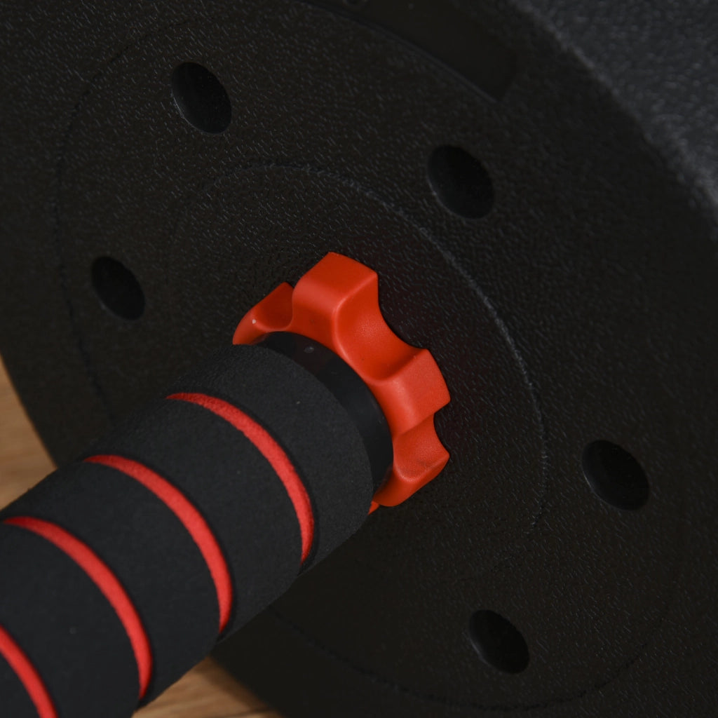 Set manubri 25 kg 2 in 1 con barre connessione e asta estensione ¨C zephmum ¨C Nero