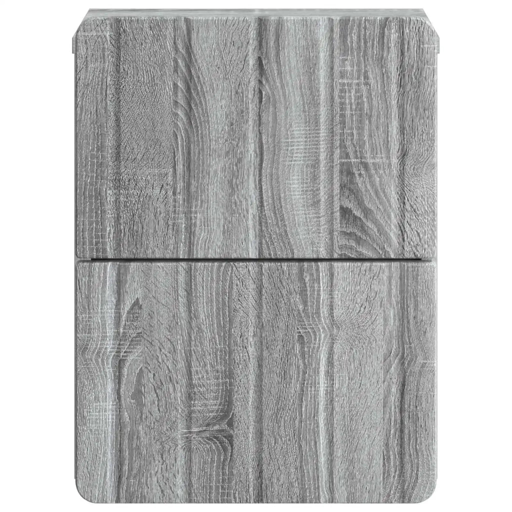 Mobiletto da notte a muro Grigio Sonoma 33 x 34,5 x 43 cm 898307