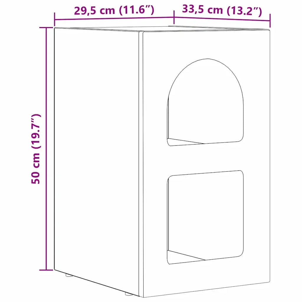 Comodino ELST Rovere artigianale 29,5 x 33,5 x 50 cm 891242