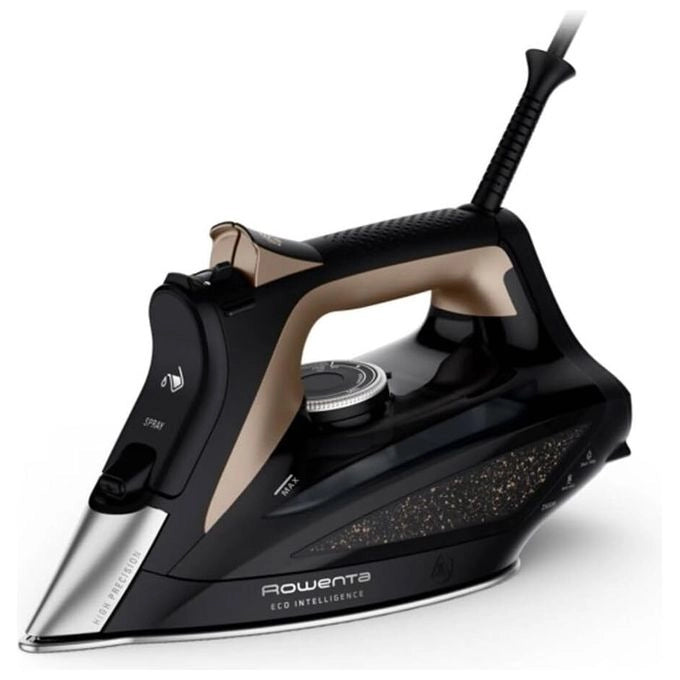 Rowenta DW6341D1 ferro da stiro Ferro a vapore Piastra Microsteam 400 HD 3De 2500 W Nero, Marrone