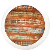 Tavolino da Salotto Bianco 68x68x30 cm Legno di Recupero 323534