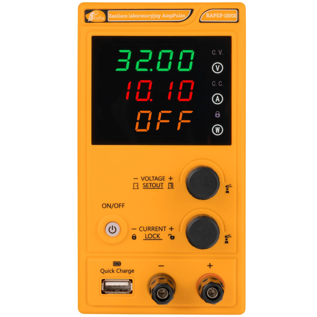 Alimentatore da Laboratorio AmpPulse RAPEP-15002 150V 2A – Precisione Elevata, Display Chiaro, Protezione ROSFIX