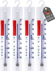 Set di termometri analogici per frigorifero e congelatore, 4 pezzi