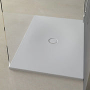 Piatto doccia in porcellana flat colore bianco cotone opaco h 3 cm ix box shower *** finitura- bianco cotone, misure ...