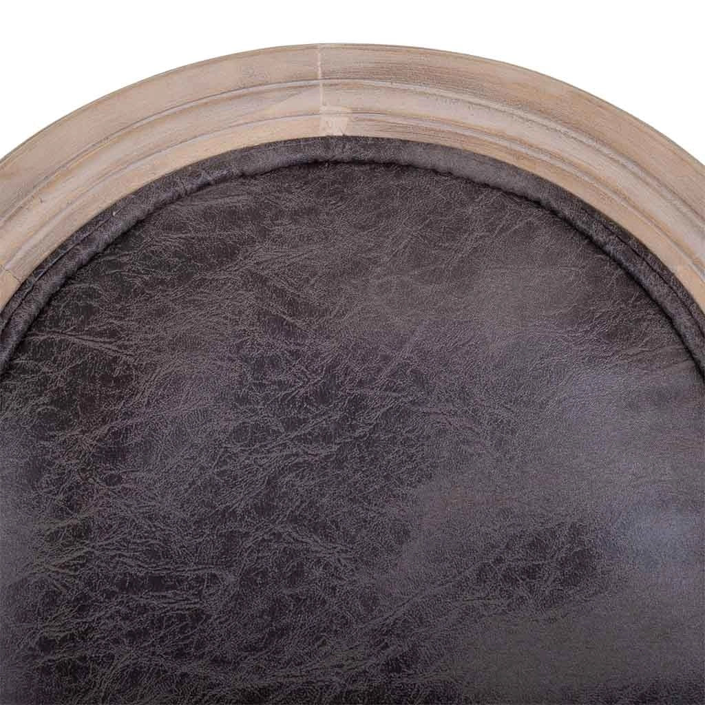 Poltrona in legno imbottita grigia 55x46x48/96h