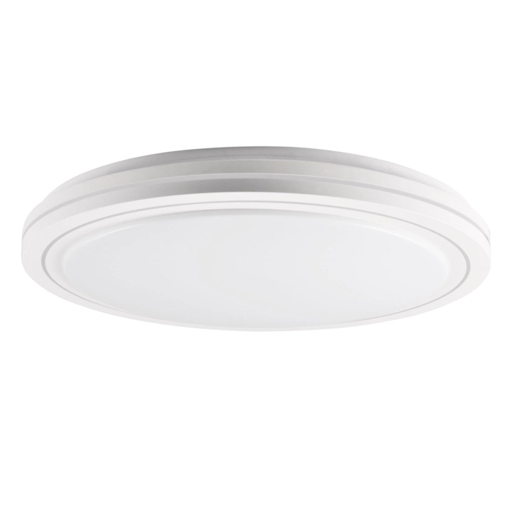 Plafoniera LED 72W 48cm tonda bianca telecomando IP44 Polux