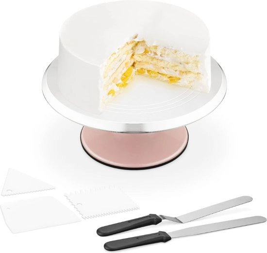 Tavolo da dolce - Inclusi Cestini e Raschiatoi - Diametro di 30 cm - Realizzato in Rosa