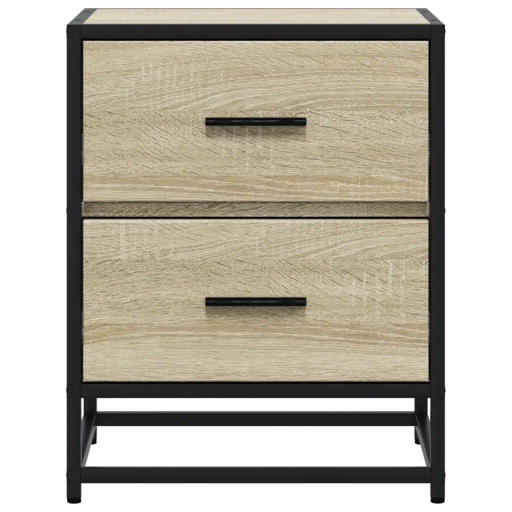Comodini 2pz Rovere Sonoma 40x31x50 cm in Truciolato