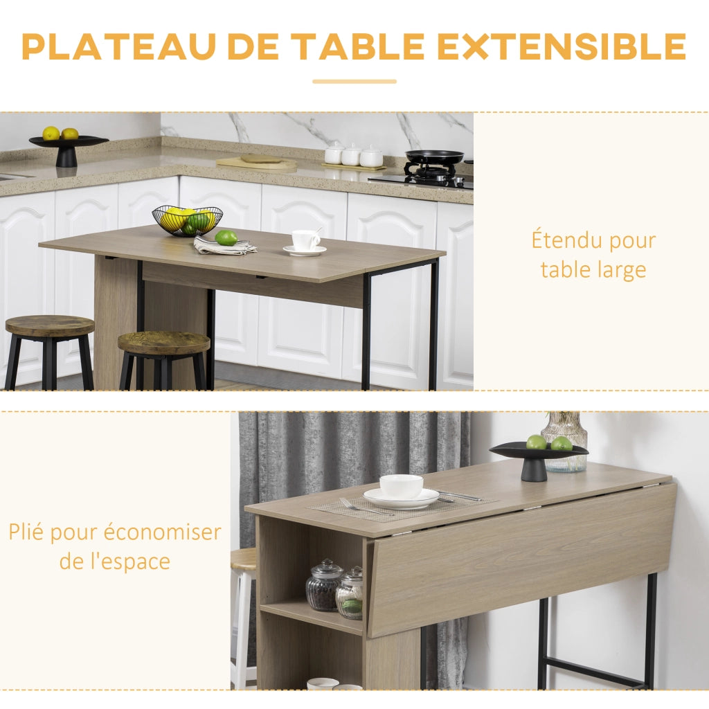 Tavolo da bar ¨C zephmum ¨C grigio chiaro 120x76x91 cm