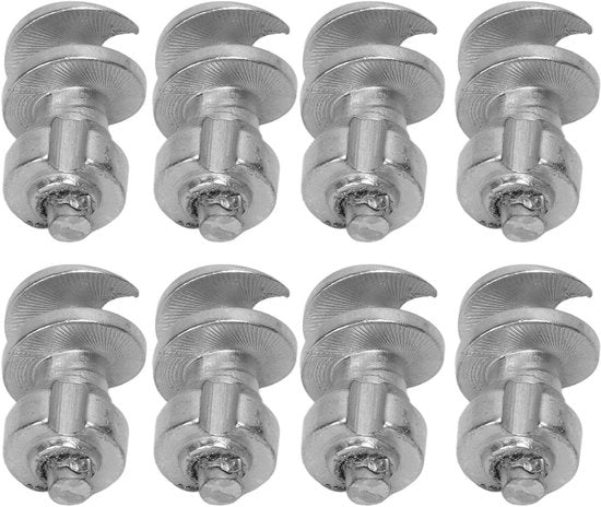 Ferraglie antiscivolo 50 pezzi - Stoffa d'argento/tetto di alluminio - Migliorata sicurezza - Facili da installare - Adatti per la maggior parte delle gomme - Ferraglie per gomme