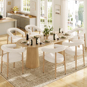 Set 6 Sedie da Pranzo Imbottite con Struttura in Metallo ¨C MINIMAL ¨C Design Moderno