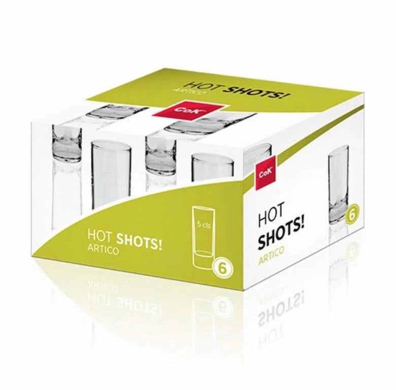 Set 6 Bicchieri Liquore in Vetro Artico 5 cl Cok