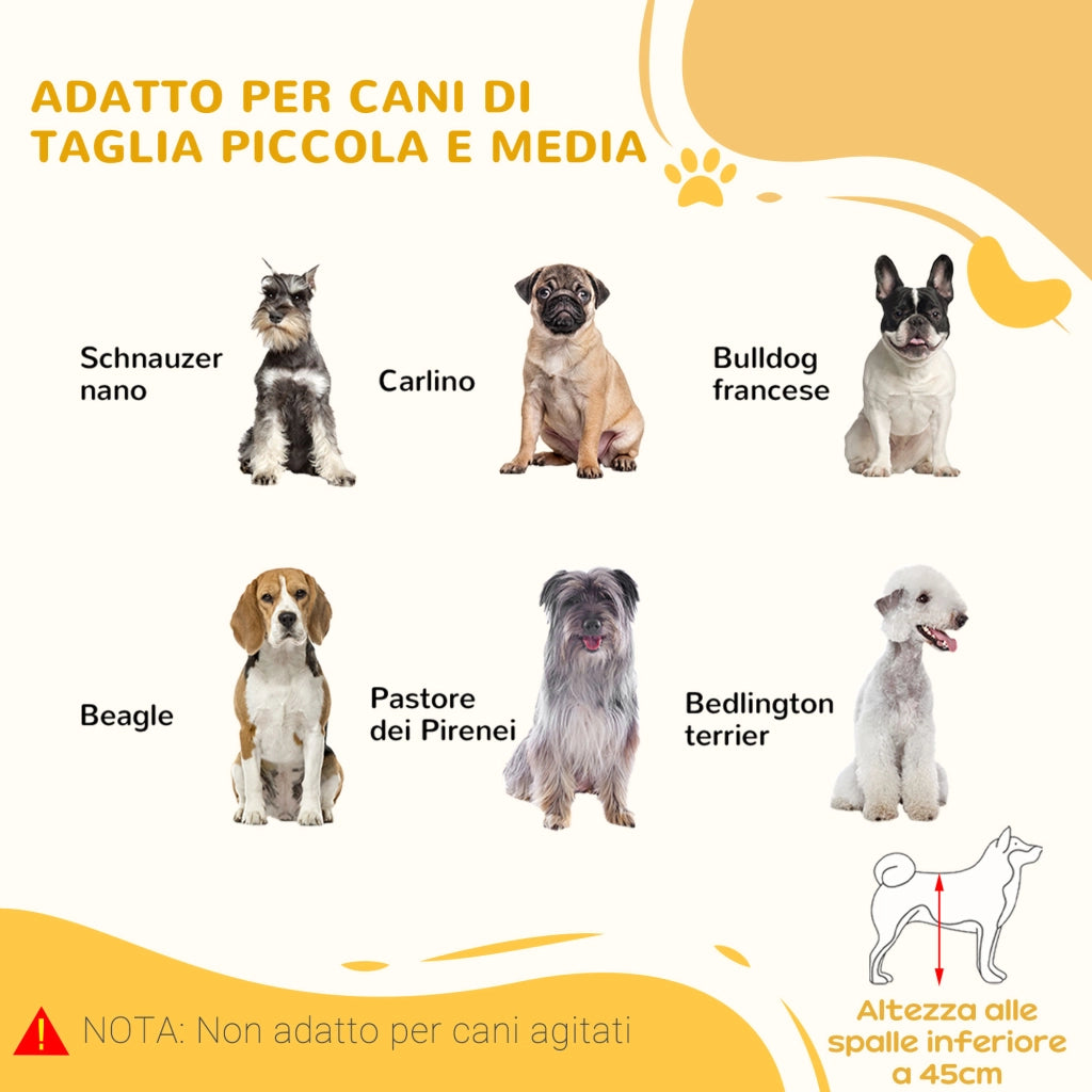 Cancellino per Cani in Legno e Acciaio ¨C Zephmum ¨C Legno 104-180x36x69 cm