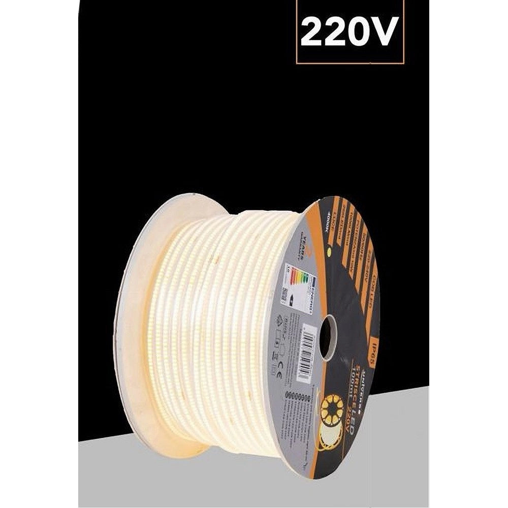 Trade Shop - Bobina 100mt Strip Led Cob 220v Esterno Ip65 Luce 3000k 4000k 6500k 220v-cob-288 -