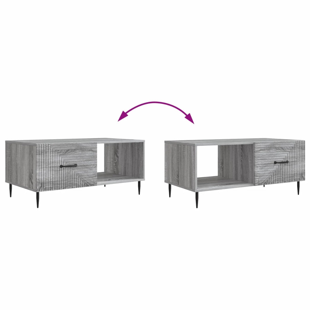 Tavolino da salotto Grigio Sonoma 90 x 50 x 40 cm