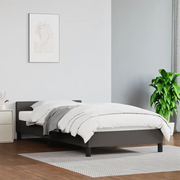 Giroletto con Testiera senza Materasso-Struttura Letto Grigio 100x200 cm