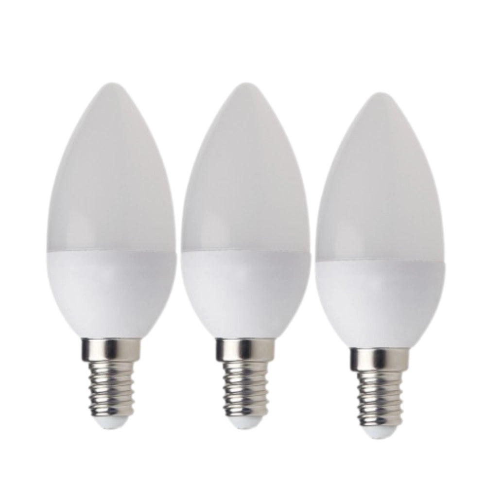 Kit lampadina a candela led optonica ac175-265v e14 c37 a led 8 watt *** temperatura colore lampada 4000k bianco natu...