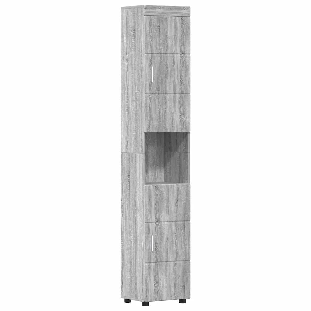 Set di mobili per il bagno TULUM 5 pcs Grigio Sonoma