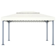 Gazebo 400x300 cm Crema Alluminio 48062