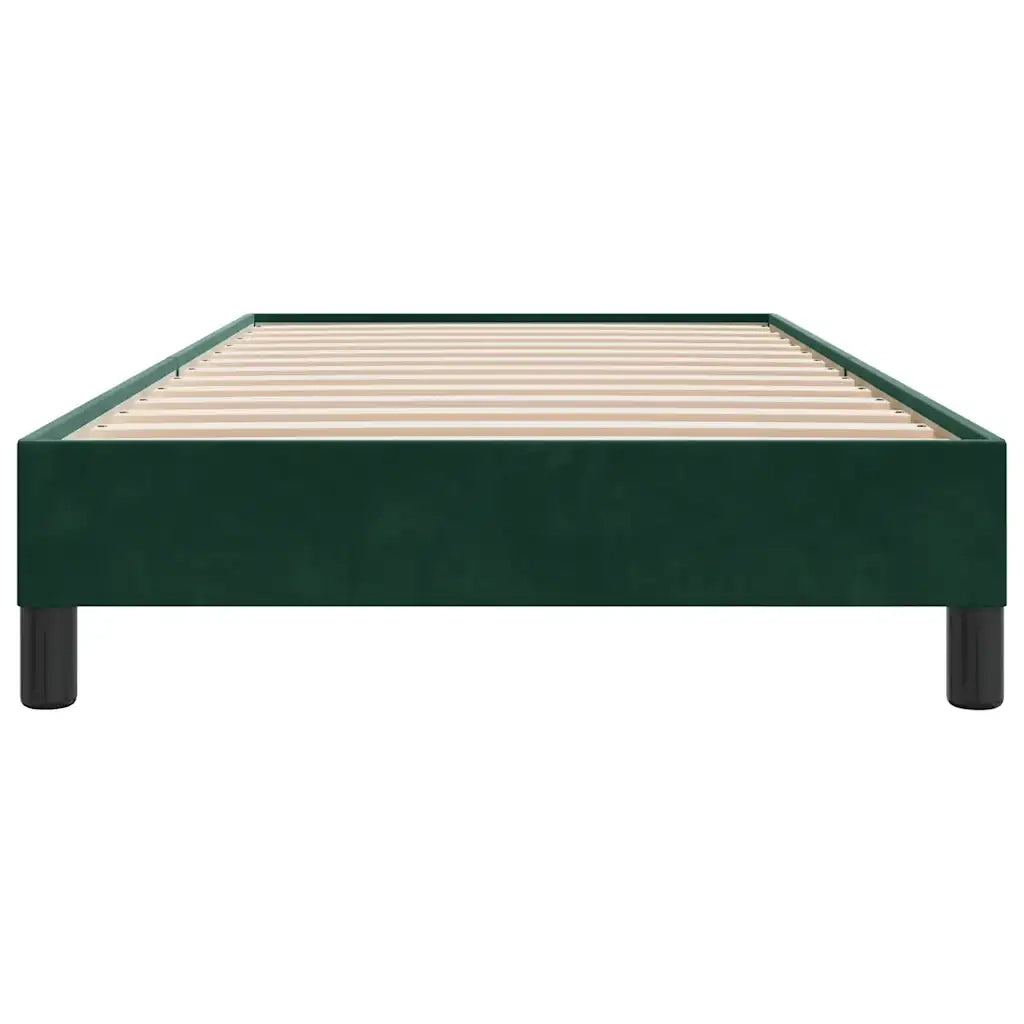 Giroletto senza Materasso Verde Scuro 80x210 cm in Velluto 4101334