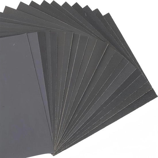 Schiuma abrasiva - Polire - Impermeabile - Idonea per - 800/1200/1500 grana - Nero.
