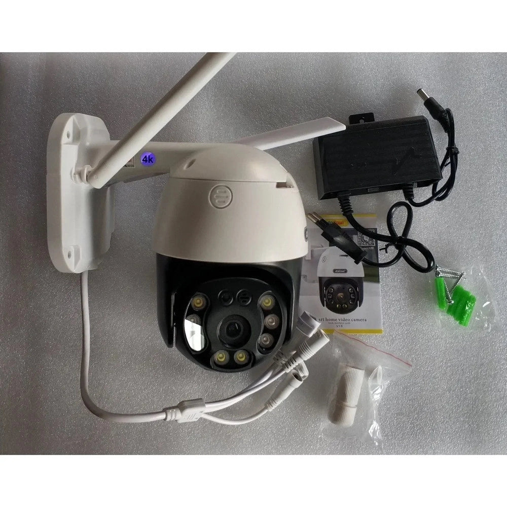 Trade Shop - Telecamera Ip Wi-fi Panoramica Di Sorveglianza 8k Wireless Impermeabile Q-s4 Max -