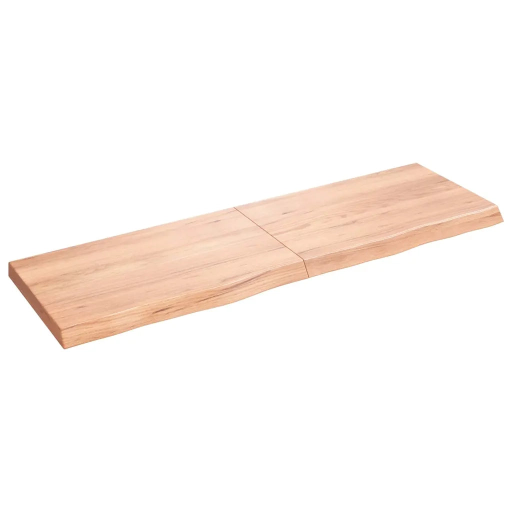 Piano Tavolo Marrone 160x50x(2-6) cm Massello Rovere Trattatocod mxl 120755