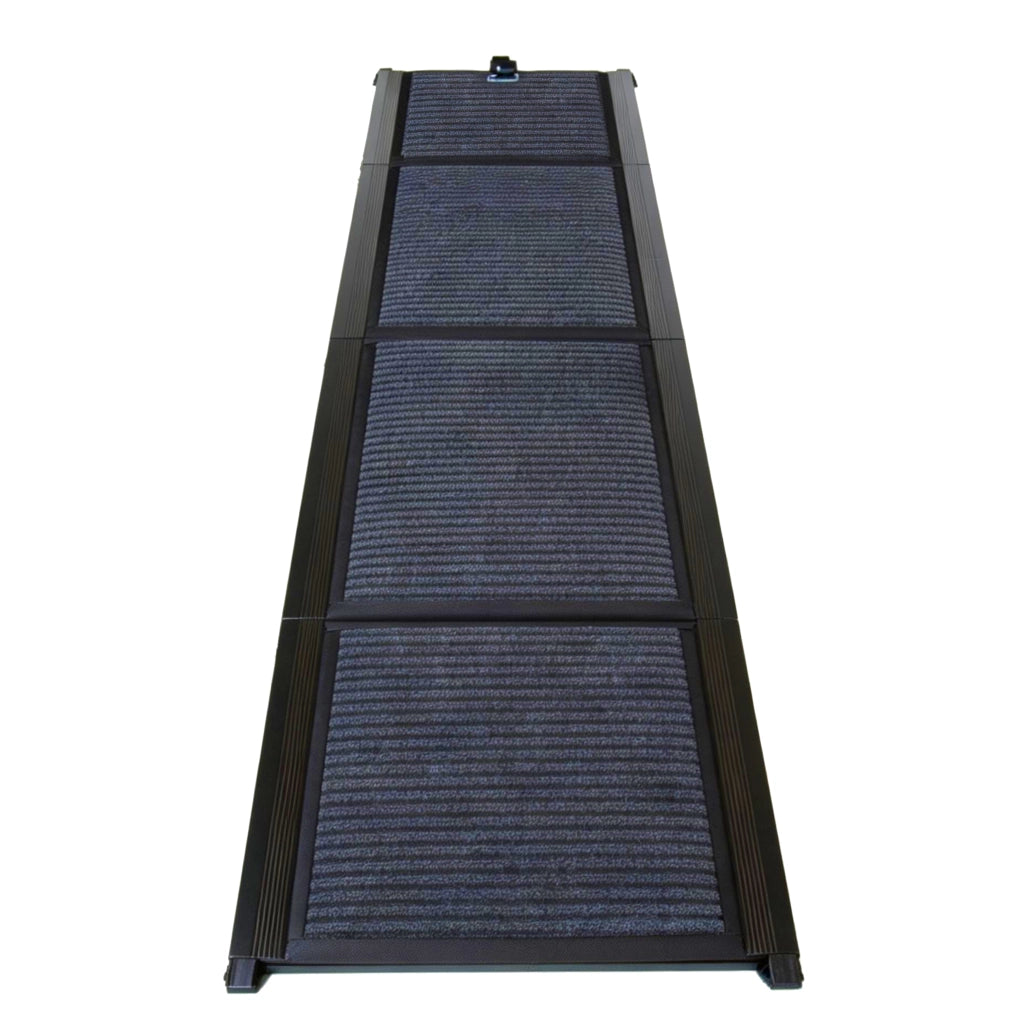 Rampa pieghevole per cani 160 cm antiscivolo in acciaio nero, portata 110 kg