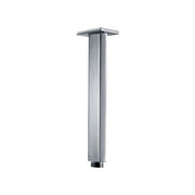 Braccio per Soffione Doccia Sezione Quadrata a Soffitto in Ottone Cromato