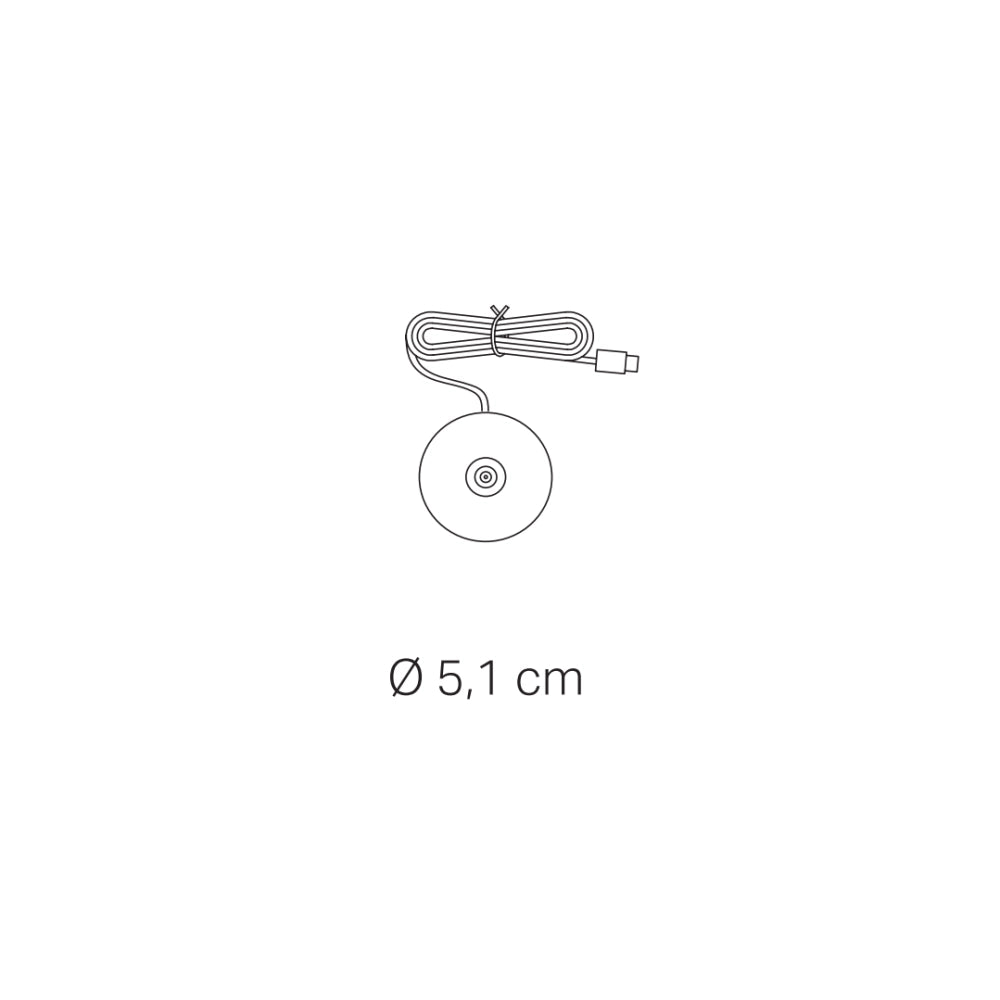 Zafferano Base di Ricarica a Contatto USB-A per Angelina - Wireless, Compatibile, Ricambio, 5V 1A, no spina