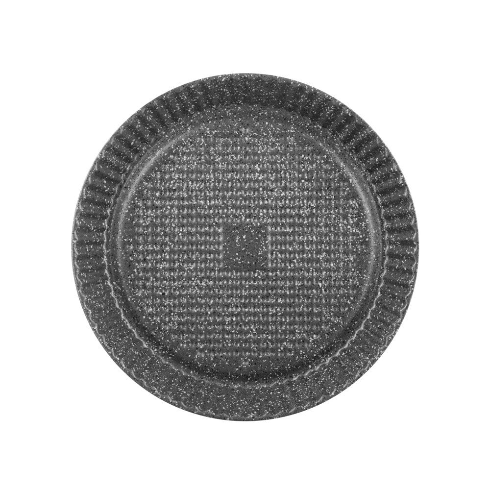 Trade Shop - Teglia Stampo Crostata Tonda Con Bordo Festonata ø28-32 Cm Antiaderente Antigraffio -    -diametro 32cm   -